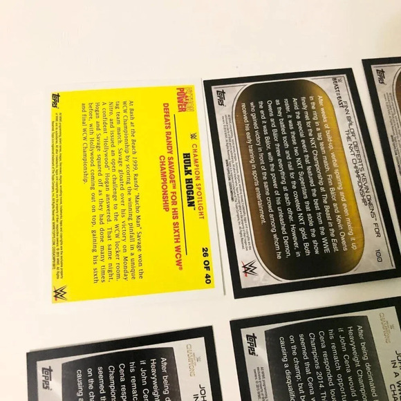 2015 - 2016 WWE Topps Lot of  56 Wrestling Cards - Picture 7 of 16